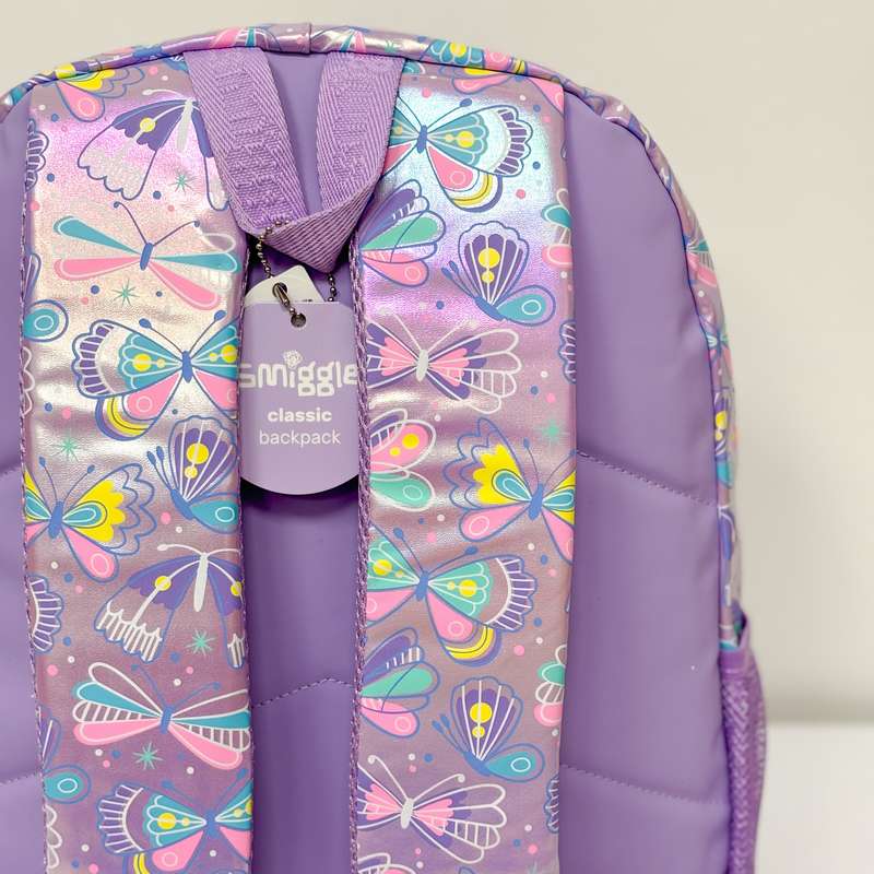 کوله دخترانه برند اسمیگل طرح پروانه کد Smiggle 1003 — تصویر ۷