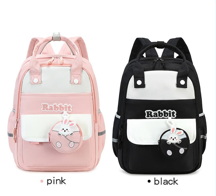 کوله پشتی روزمره همراه کیف کوچک طرح خرگوش کد rabbit 58 — تصویر ۸