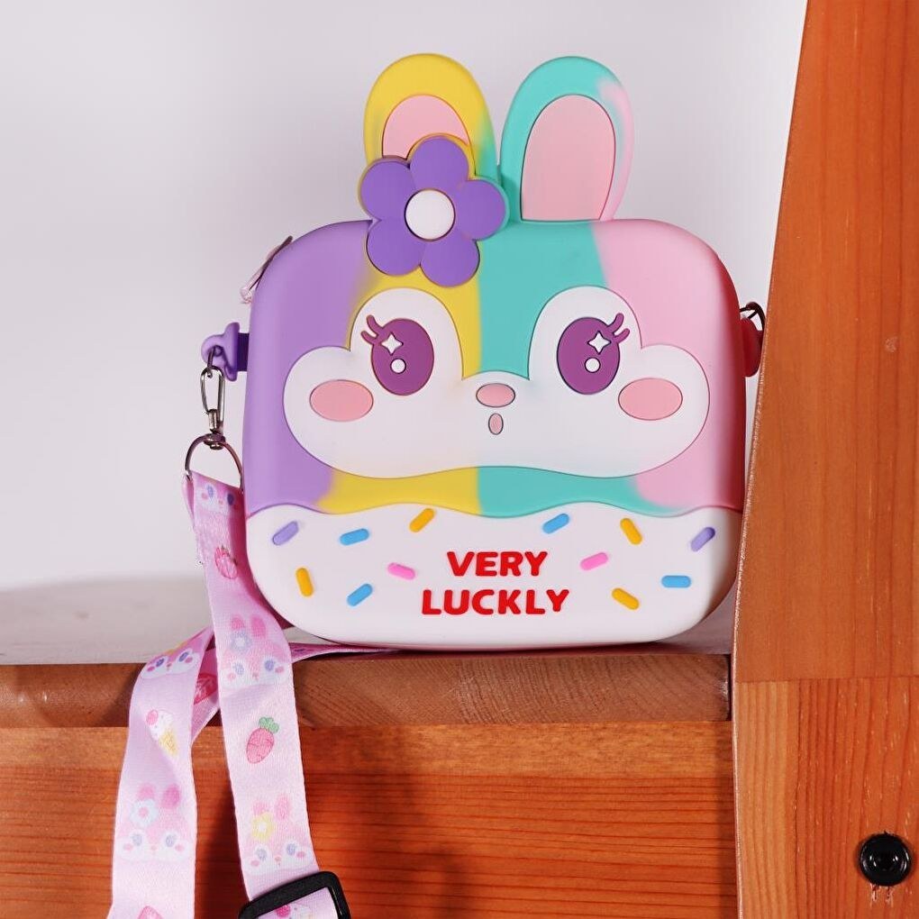 کیف سیلیکونی ژله ای کوچک طرح خرگوش کد 667 very lucky — تصویر ۷