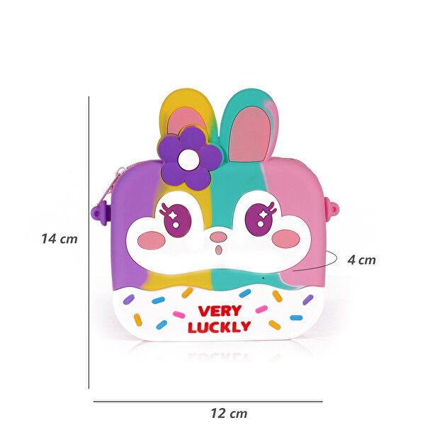 کیف سیلیکونی ژله ای کوچک طرح خرگوش کد 667 very lucky — تصویر ۵