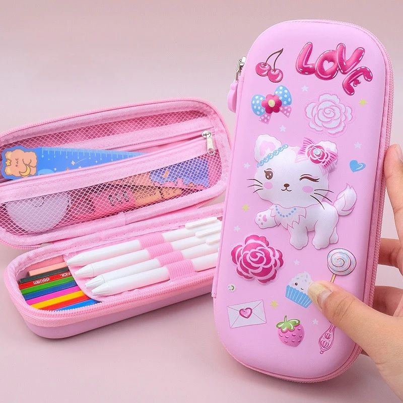 جامدادی فانتزی فایبرگلاس سه بعدی طرح گربه ای کد cat1025 — تصویر ۲