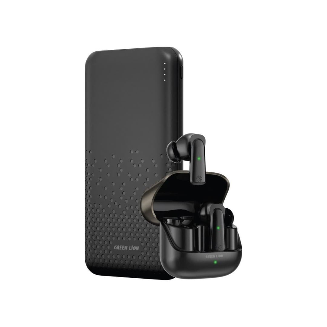 پاور بانک و ایرپاد گرین لاین Green Lion Rome Power Bank &amp; Earbuds