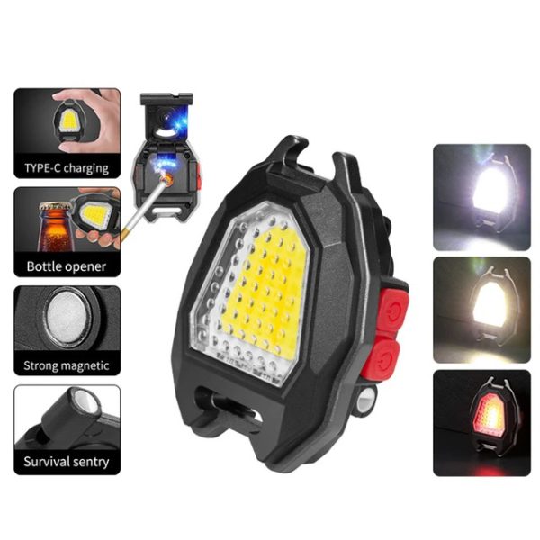 چراغ مگنتی همه کاره مدل 5147 LED Rechargeable Keychain Light