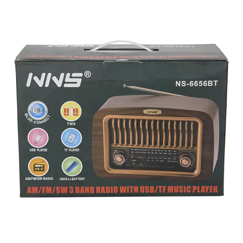 رادیو شارژی مدل NS-6656BT — تصویر ۵