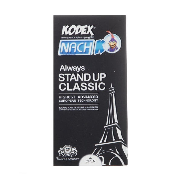 کاندوم تاخیری ناچ کدکس مدل Stand Up Classic بسته 12 عددی — تصویر ۲