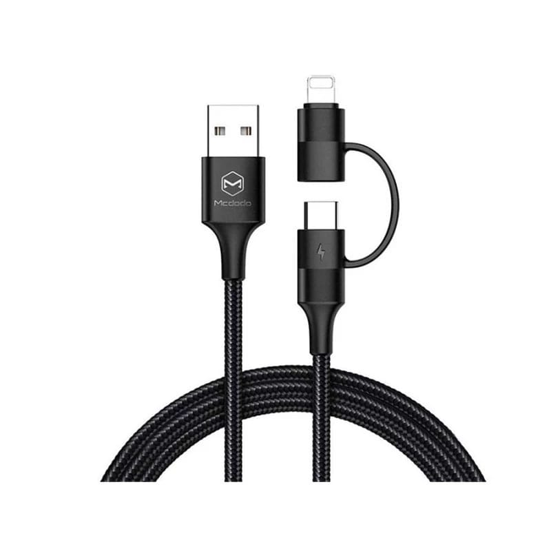 کابل تبدیل USB به لایتنینگ/USB-C مک دودو مدل MCDODO CA-6800 طول 1.2 متر
