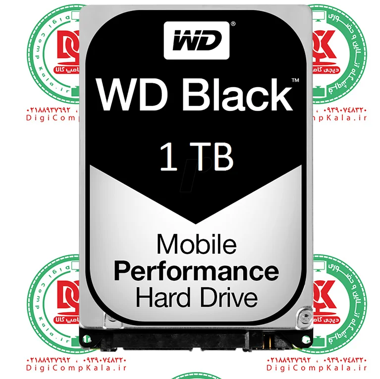 هارد اینترنال لپ تاپی 2.5 اینچی مشکی وسترن دیجیتال 1 ترابایت Western Digital Black 2.5" 1TB 5400RPM SATA