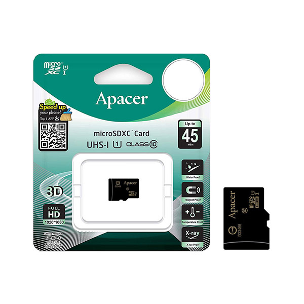 مموری میکرو Apacer UHS-I U1 45MBps Class10 16GB