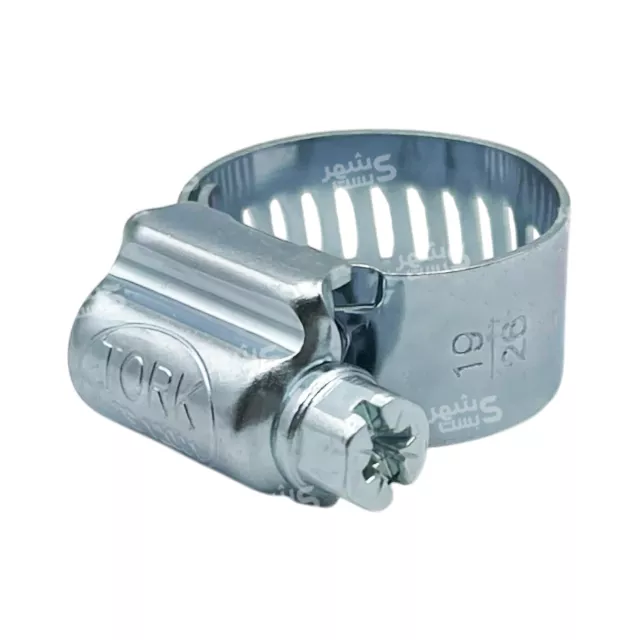 بست شلنگ فلزی سایز 19/26 میلیمتر برند ترک (TORK)