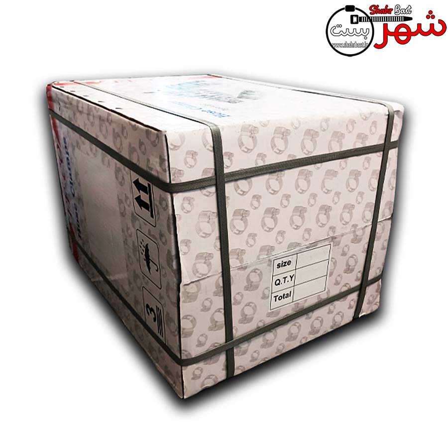 بست شلنگ فلزی سایز 160/180 میلیمتر برند اف اف (Ff) — تصویر ۴