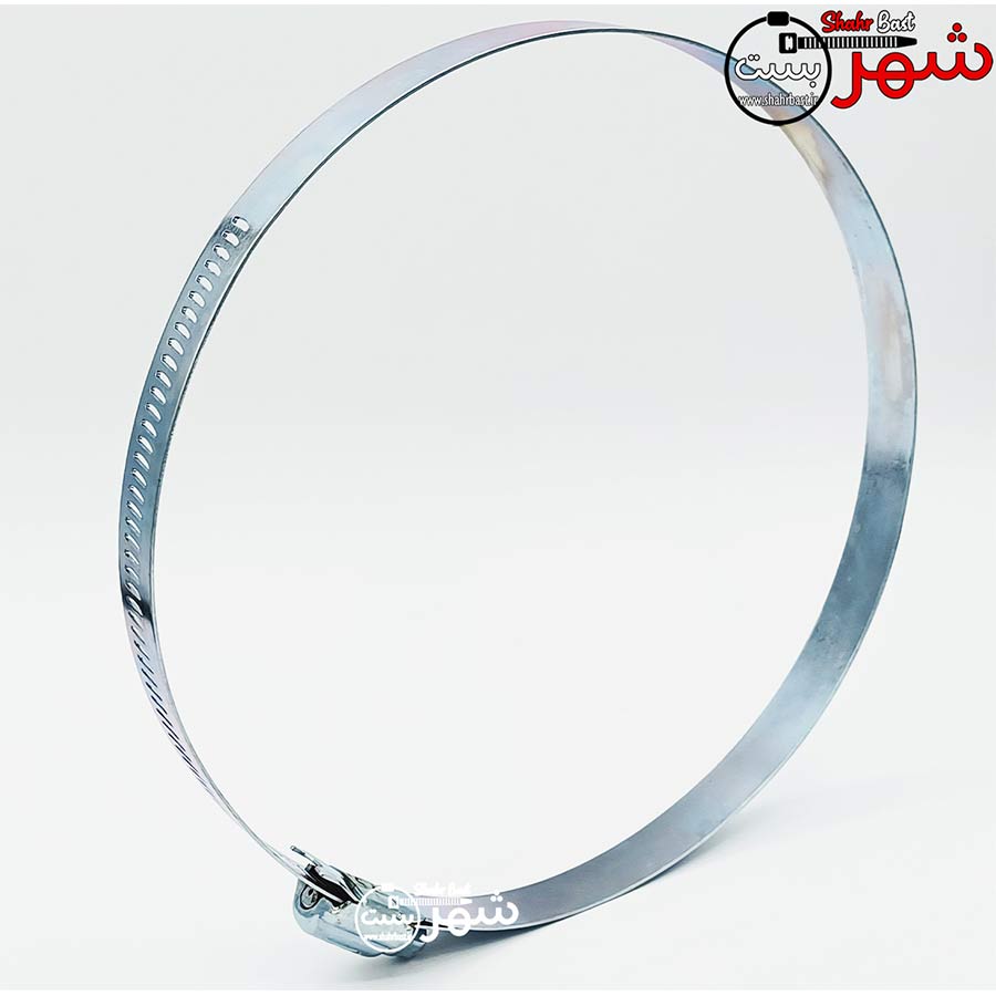بست شلنگ فلزی سایز 160/180 میلیمتر برند اف اف (Ff) — تصویر ۳