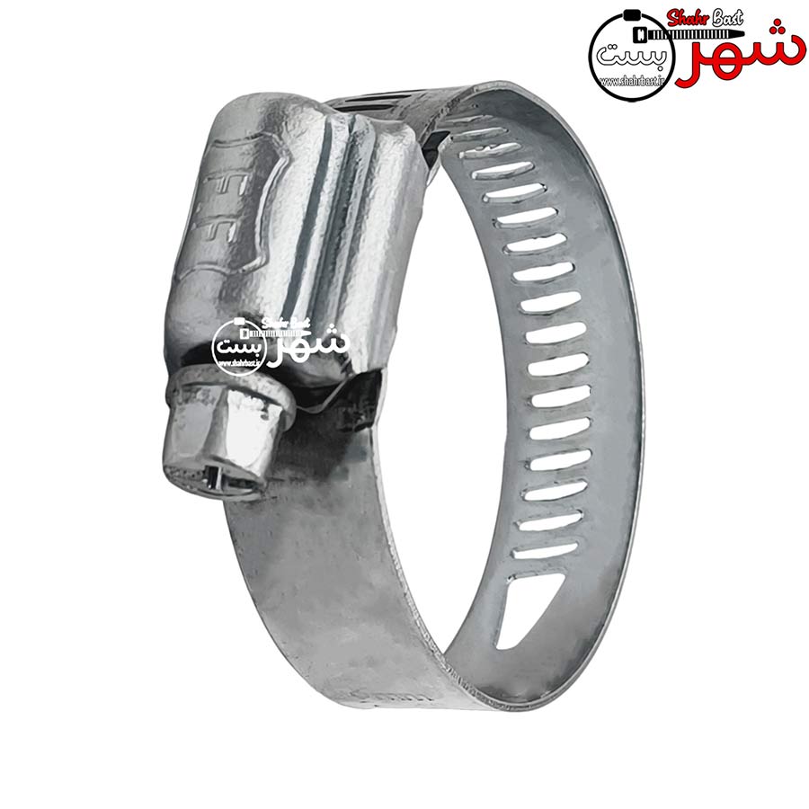 بست شلنگ فلزی سایز 38/58 میلیمتر برند اف اف (Ff)