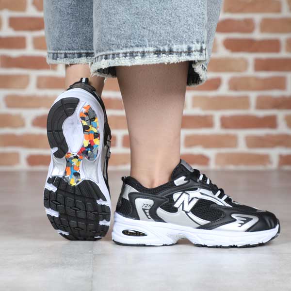 کتونی دخترانه 725مشکی نقره ای کدROR — تصویر ۴