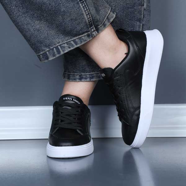 کتونی دخترانه ونس مشکی سفید SHOES — تصویر ۴