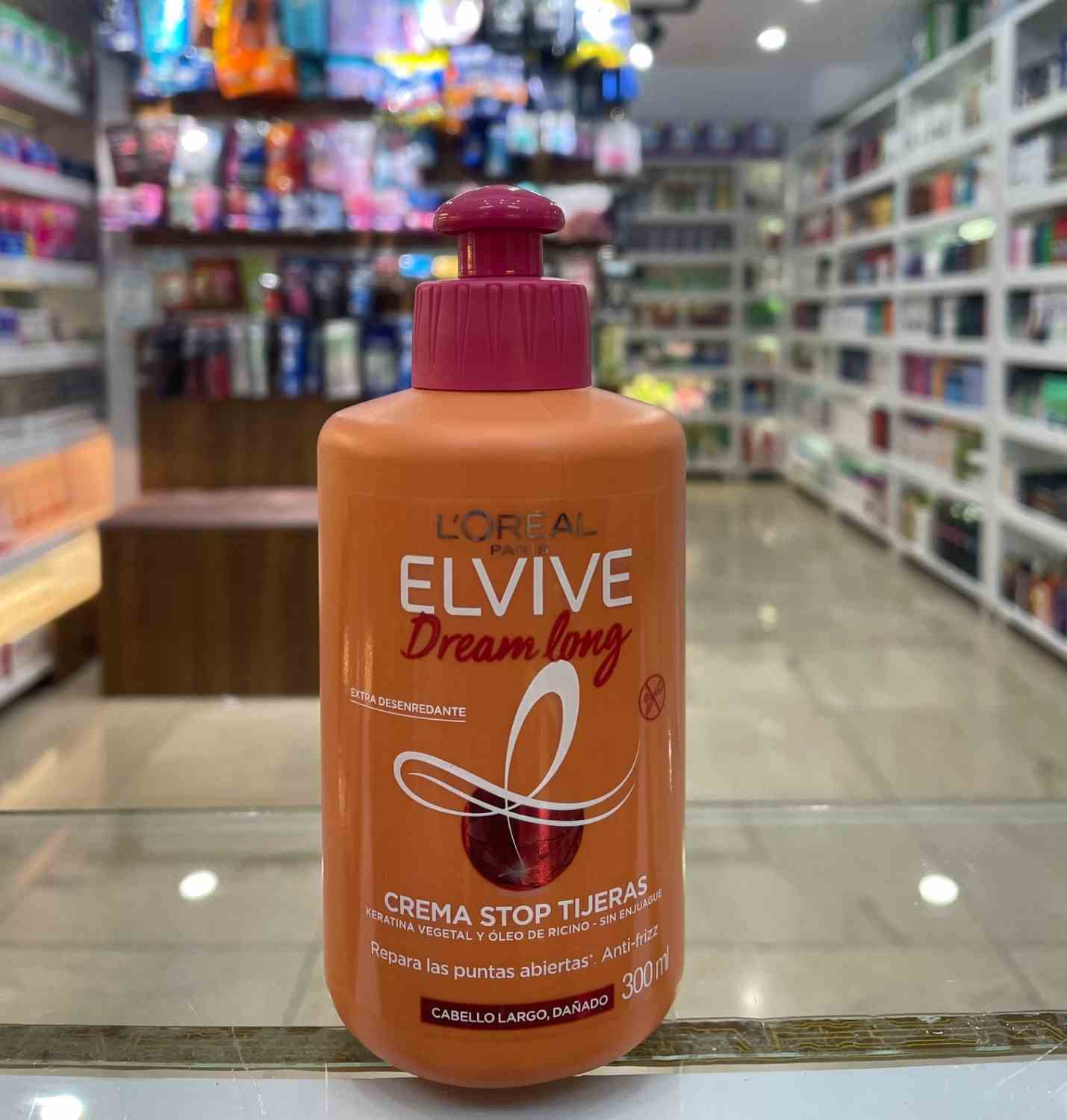 کرم مو ضد موخوره و ترمیمکننده دریم لانگ السیو لورال (L’Oréal Elvive Dream Long Crema Stop Tijeras) حجم ۳۰۰ میلیلیتر