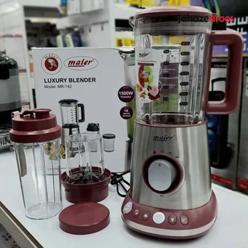 مخلوط کن 3 کاره مایر MR-142 | قدرت 1500 وات