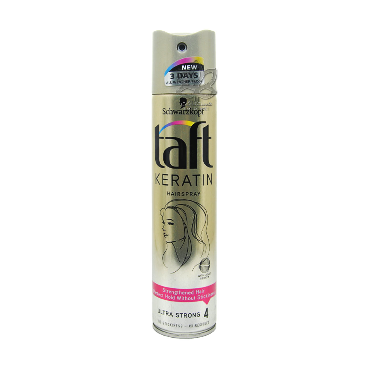 اسپری حالت دهنده مو کراتین ( شماره ۴ ) ۲۵۰ میل تافت شوارزکف – taft