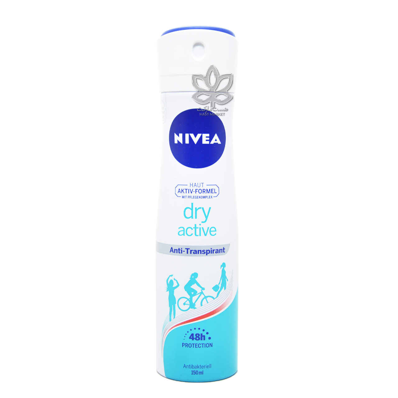 اسپری ضد تعریق بانوان 150 میل درای اکتیو نیوآ – nivea