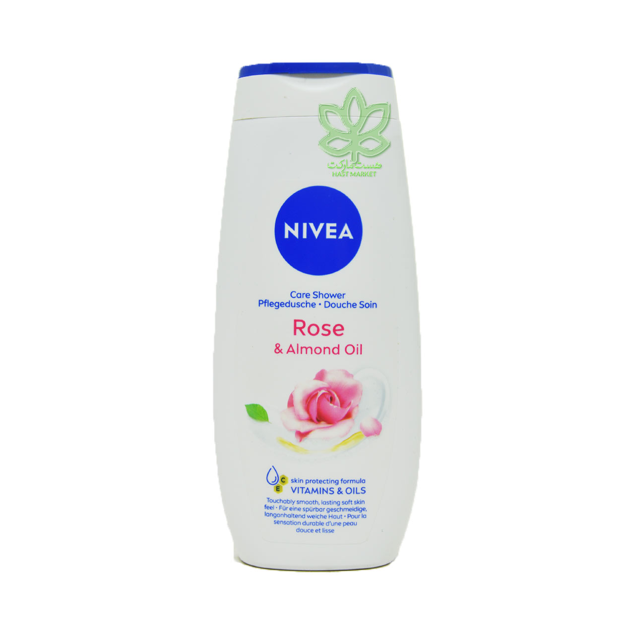 شامپو بدن کرمی مراقبت روزانه شیر بادام و گل رز 250 میل نیوآ – nivea — تصویر ۲