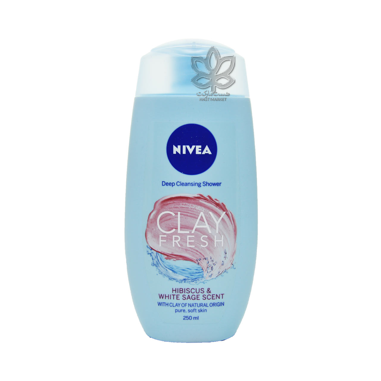 شامپو بدن خاک رس ( پاک کننده عمیق ) رایحه گیاه چای ترش 250 میل نیوآ – nivea