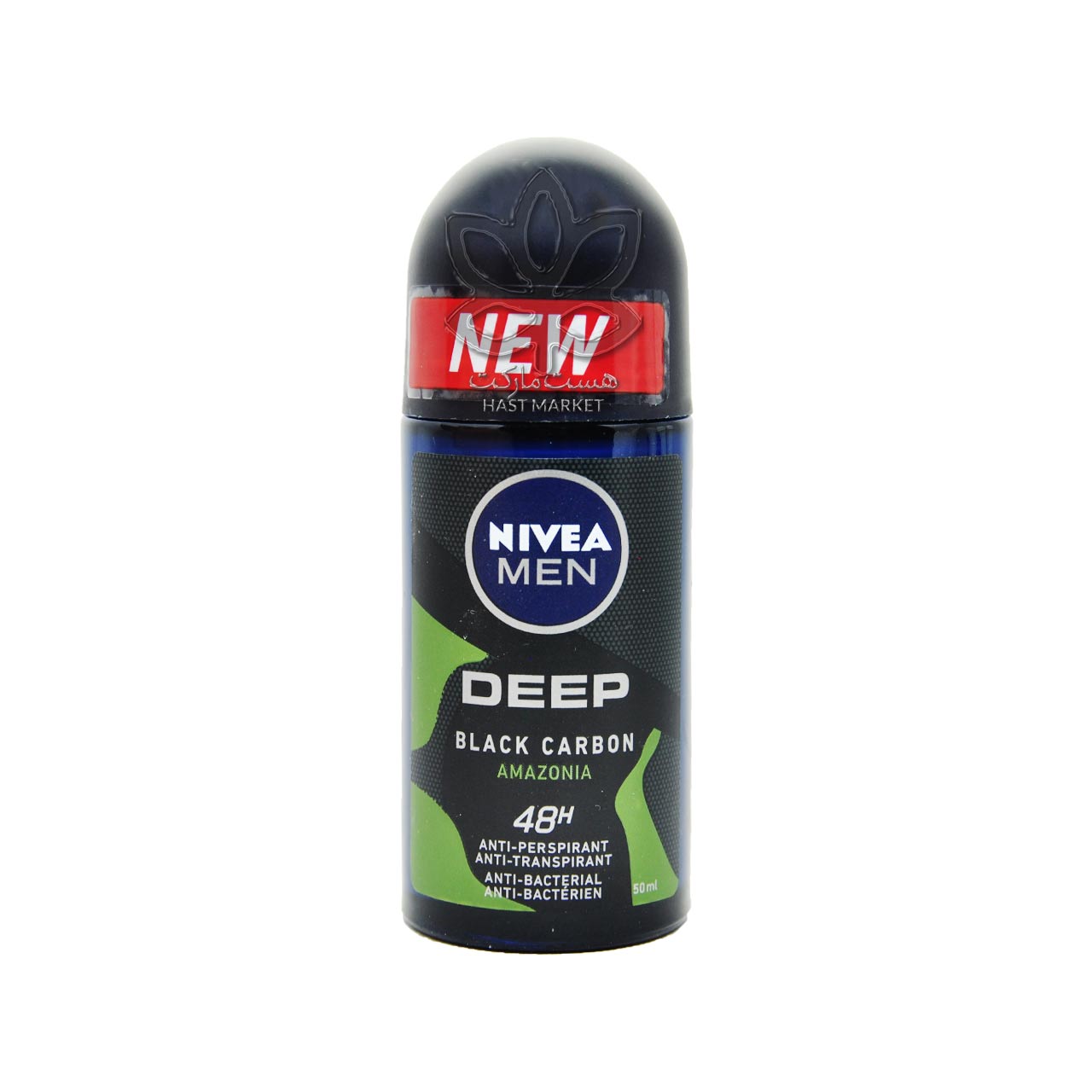 مام رول ضد تعریق آنتی باکتریال آقایان دیپ آمازونیا ( زغال فعال ) ۵۰ میل نیوآ – nivea