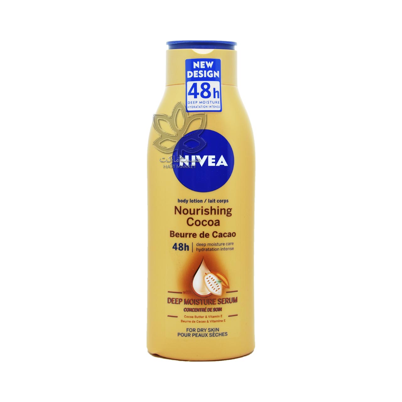 لوسیون بدن مغذی عمیق پوست با کره کاکائو ۴۰۰ میل نیوآ – nivea