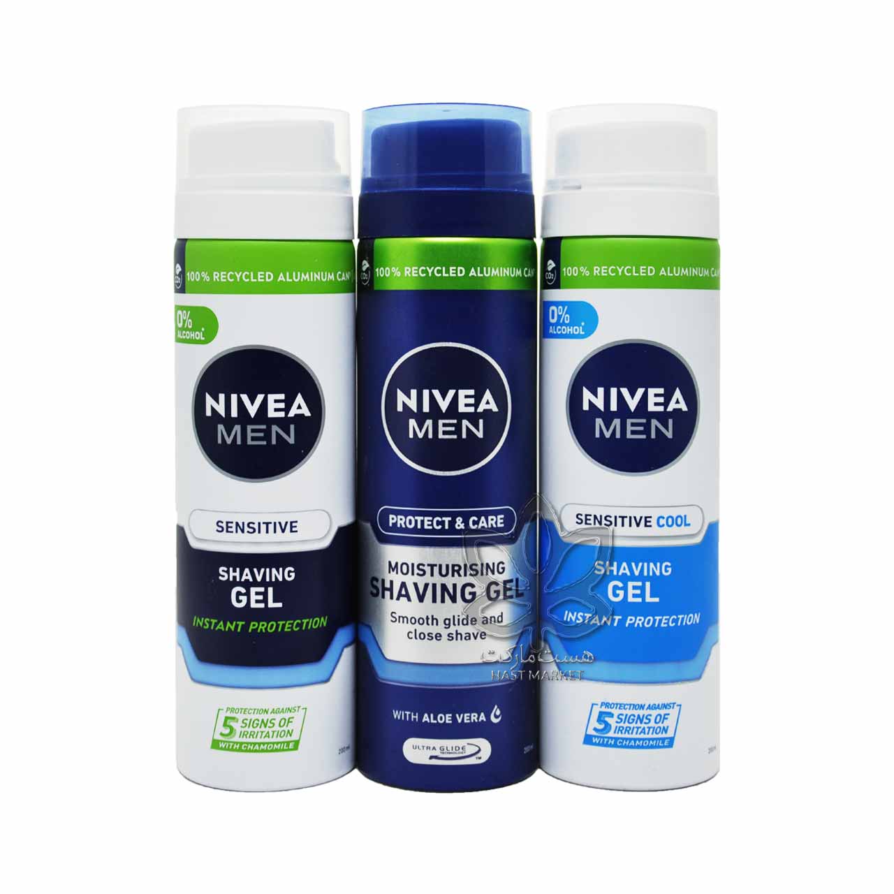 ژل فوم اصلاح سنسیتیو کول ( پوست حساس ) ۲۰۰ میل نیوآ – nivea — تصویر ۴