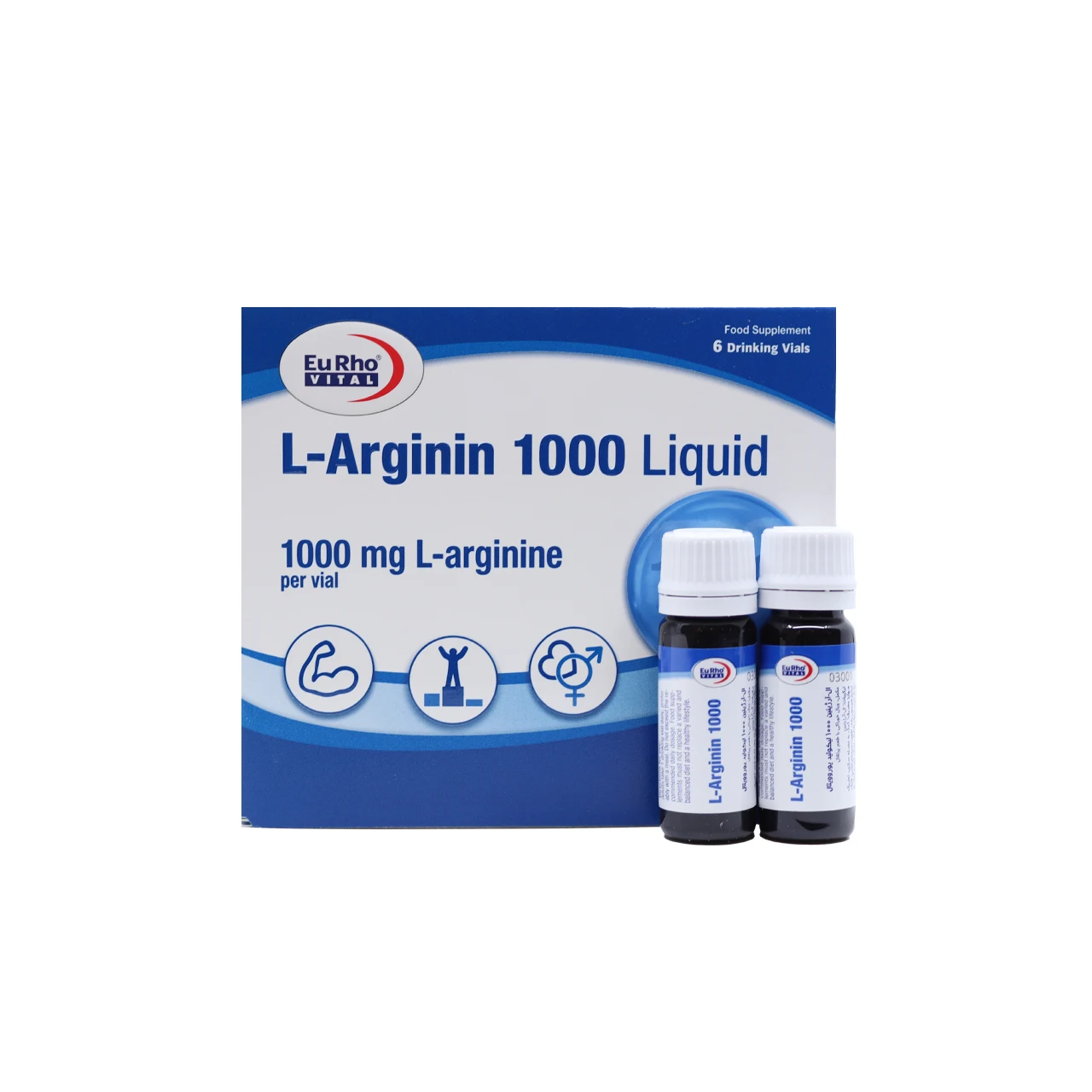 ویال خوراکی ال آرژنین 1000 میلی گرم یوروویتال 6 عدد