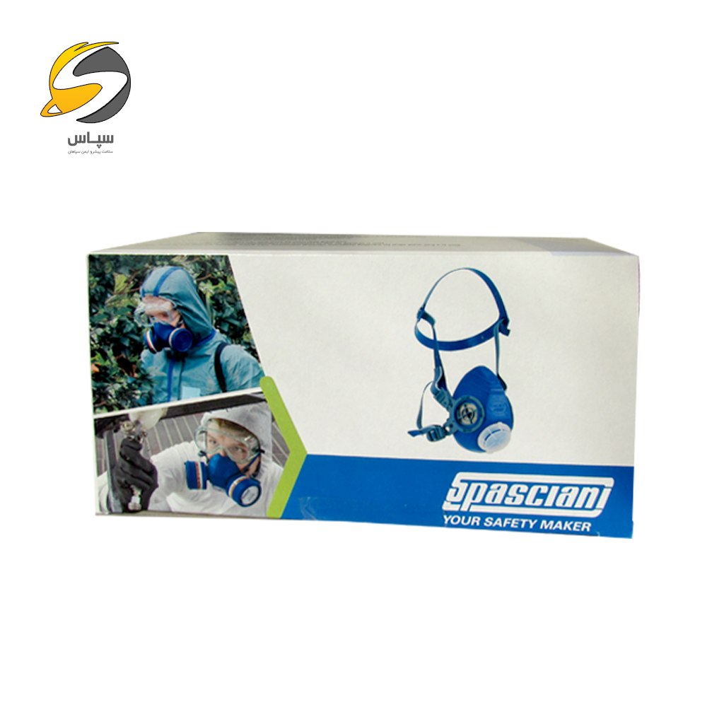 ماسک نیم صورت شیمیایی دو فیلتره اسپاسیانی دی یو Spasciani مدل DUO — تصویر ۳