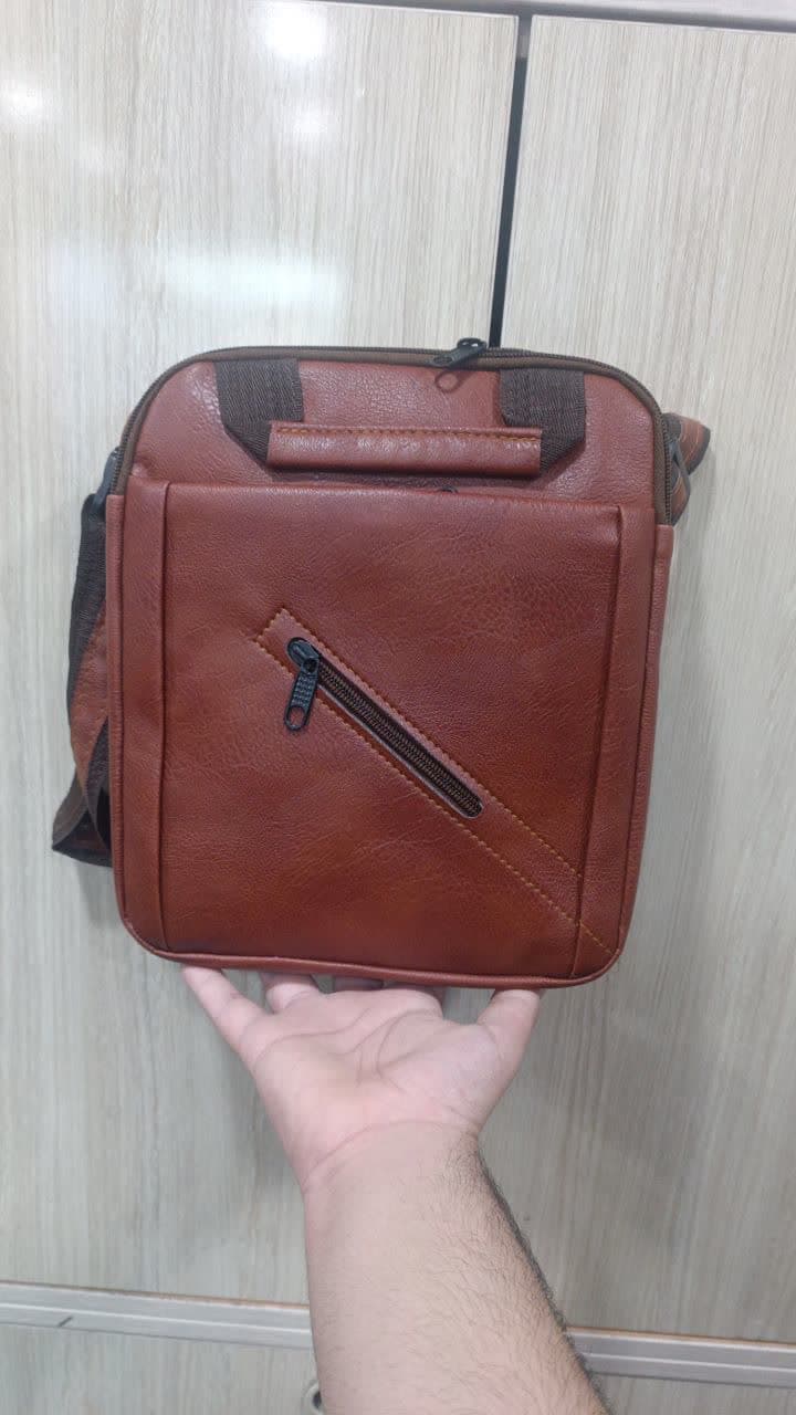 کیف دوشی چرم صنعتی درجه یک مدل HR-007 — تصویر ۲
