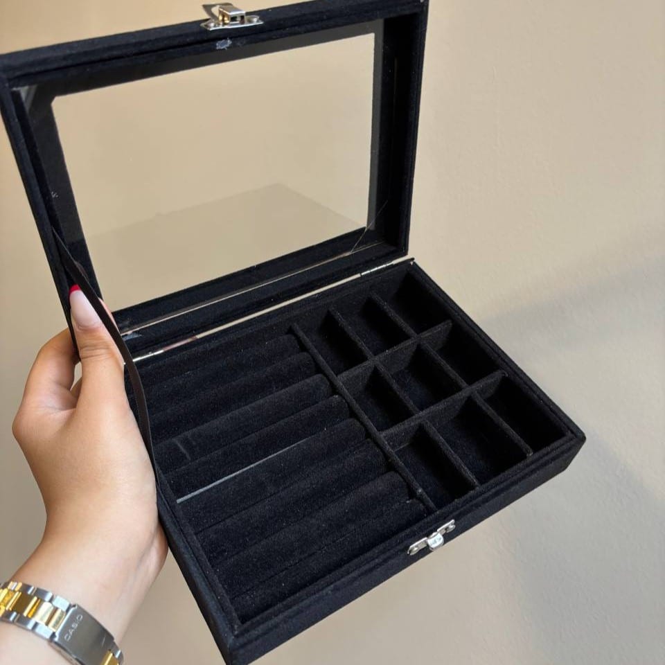 جعبه جواهرات و اکسسوری مخملی