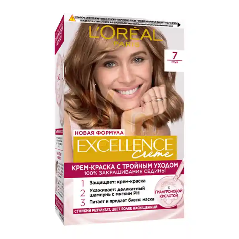 کیت رنگ مو لورال 7 Excellence Cream بلوند