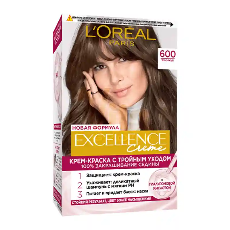 کیت رنگ مو لورال 6.00 Excellence Cream بلوند تیره