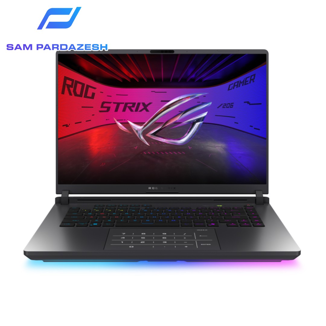 لپ تاپ گیمینگ ایسوس راگ 16 اینچی مدل Asus ROG Strix G16 G615JMR Core i7 14650HX 48GB DDR5 1TB SSD 8GB RTX5060