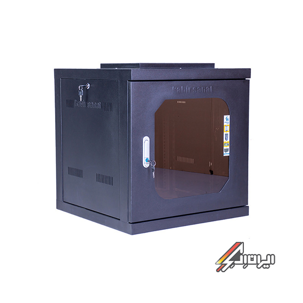 رک دیواری 12 یونیت عمق 60 کبیر صنعت مدل KS1260DFB