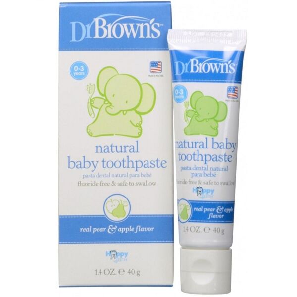 خمیر دندان سیب و گلابی کودک دکتر براونز DR.Brown’s — تصویر ۳