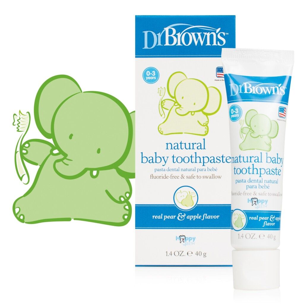 خمیر دندان سیب و گلابی کودک دکتر براونز DR.Brown’s — تصویر ۲