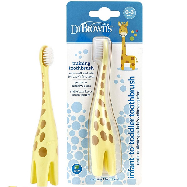 مسواک کودک طرح زرافه دکتر براونز DR.Brown’s — تصویر ۲