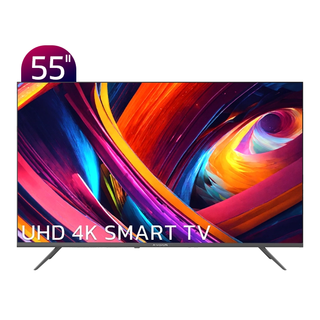 تلویزیون هوشمند ایکس ویژن مدل XCU705 سایز 55 اینچ UHD 4K