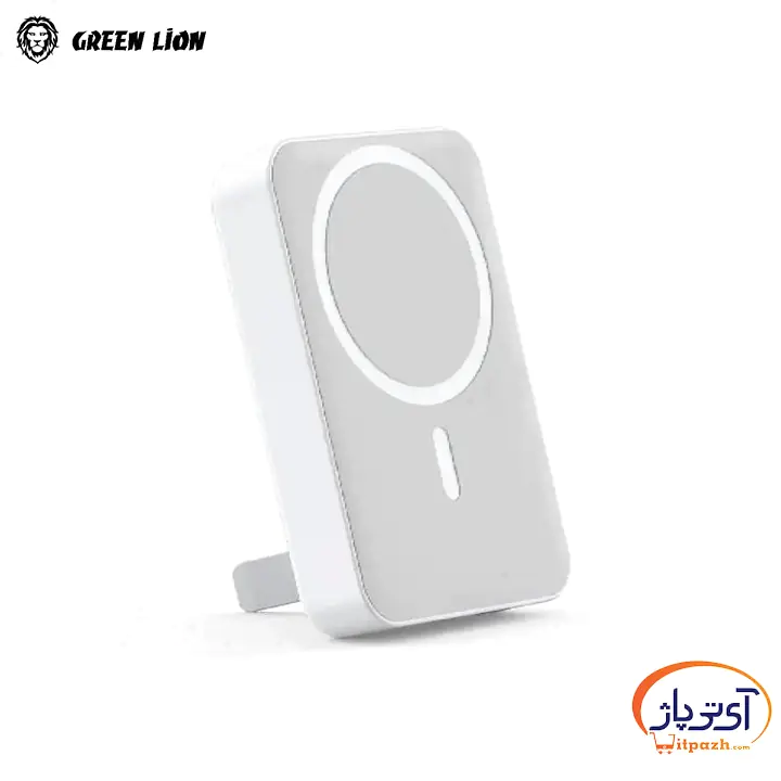 پاوربانک وایرلس مگنتی 20W گرین لاین Kick Stand GL-PB31 ظرفیت 10000mAh — تصویر ۳