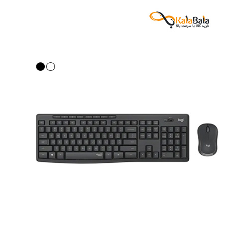 صفحه کلید و ماوس بی سیم لاجیتک مدل MK295 SILENT – دارای حروف حک شده فارسی