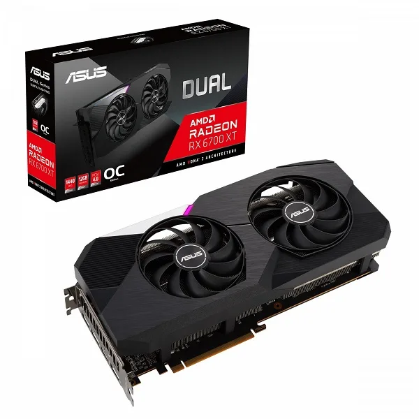 کارت گرافیک ایسوس ASUS DUAL RX 6700 XT OC 12G