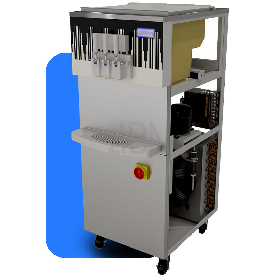 دستگاه بستنی ساز قیفی 800 عددی اینورتر دار ellisse-p1600