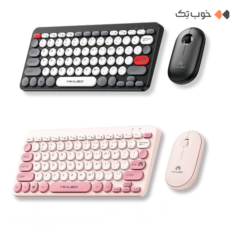 کیبورد و ماوس بیسیم میکاسو مدل KB-C027 — تصویر ۶