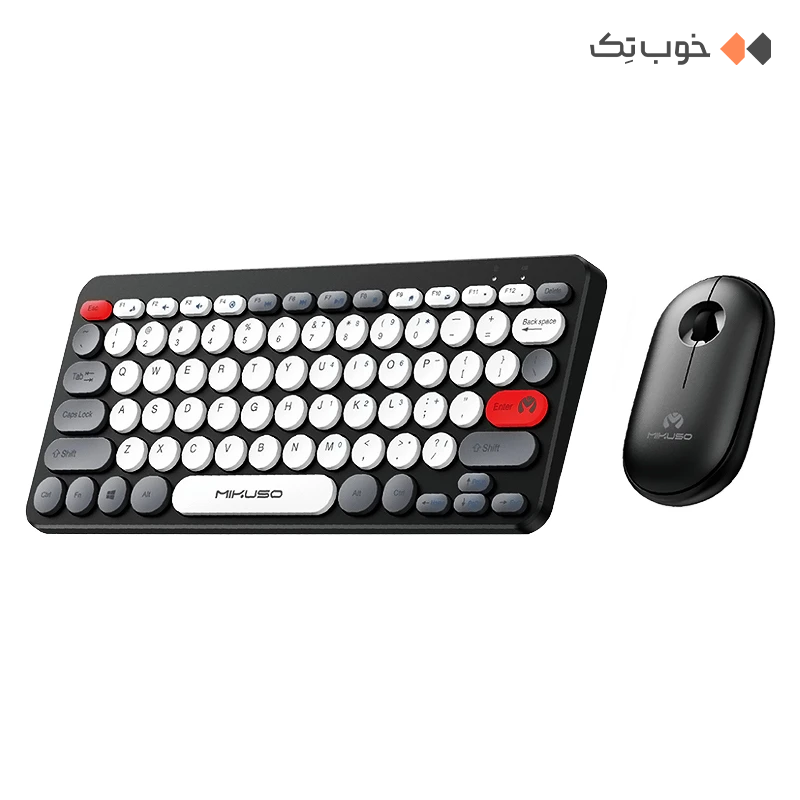 کیبورد و ماوس بیسیم میکاسو مدل KB-C027 — تصویر ۲