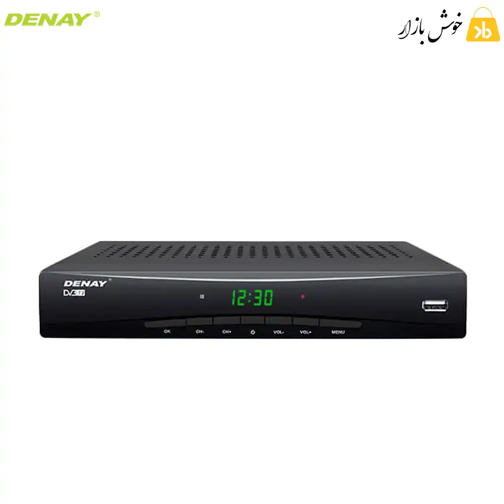 گیرنده دیجیتال دنای STB1033H + فیش 3 به 3 + باتری