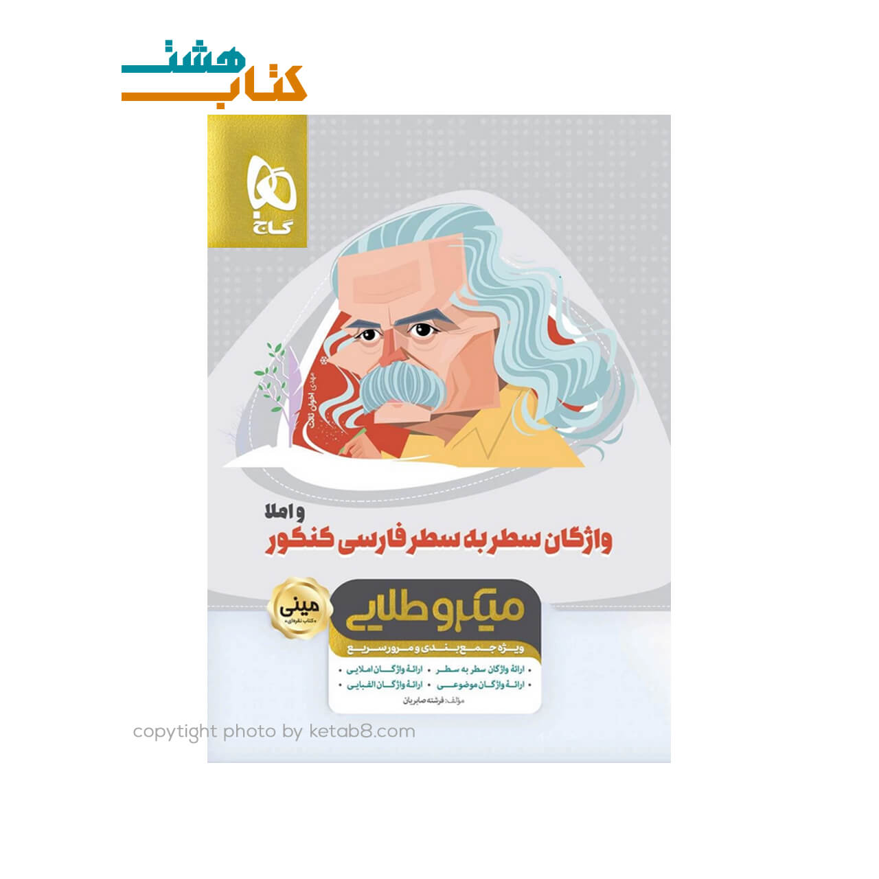 کتاب واژگان سطر به سطر فارسی و املا جامع کنکور سری مینی میکرو طلایی – نظام جدید