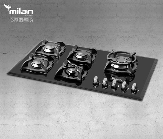 اجاق گاز رو میزی میلان مدل G304 شیشه ای
