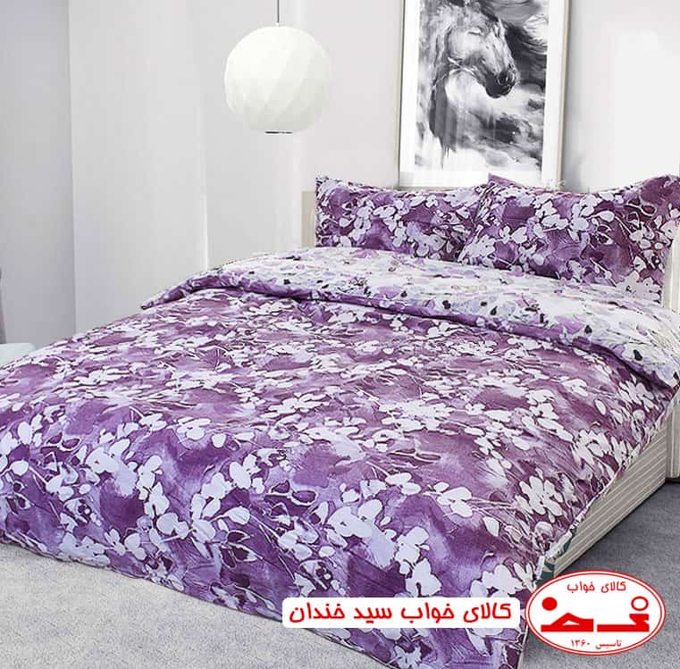 سرویس ملحفه یک نفره فلوکس بنفش