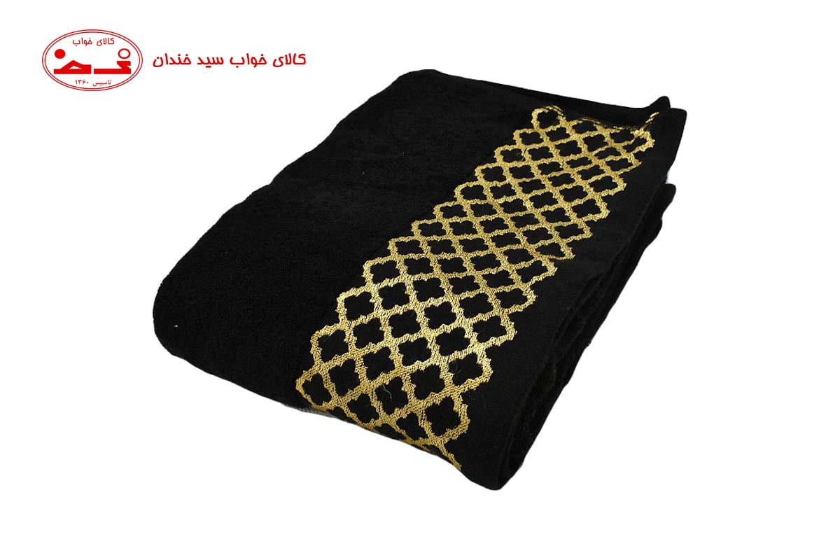 حوله حمامی گلد مشکی
